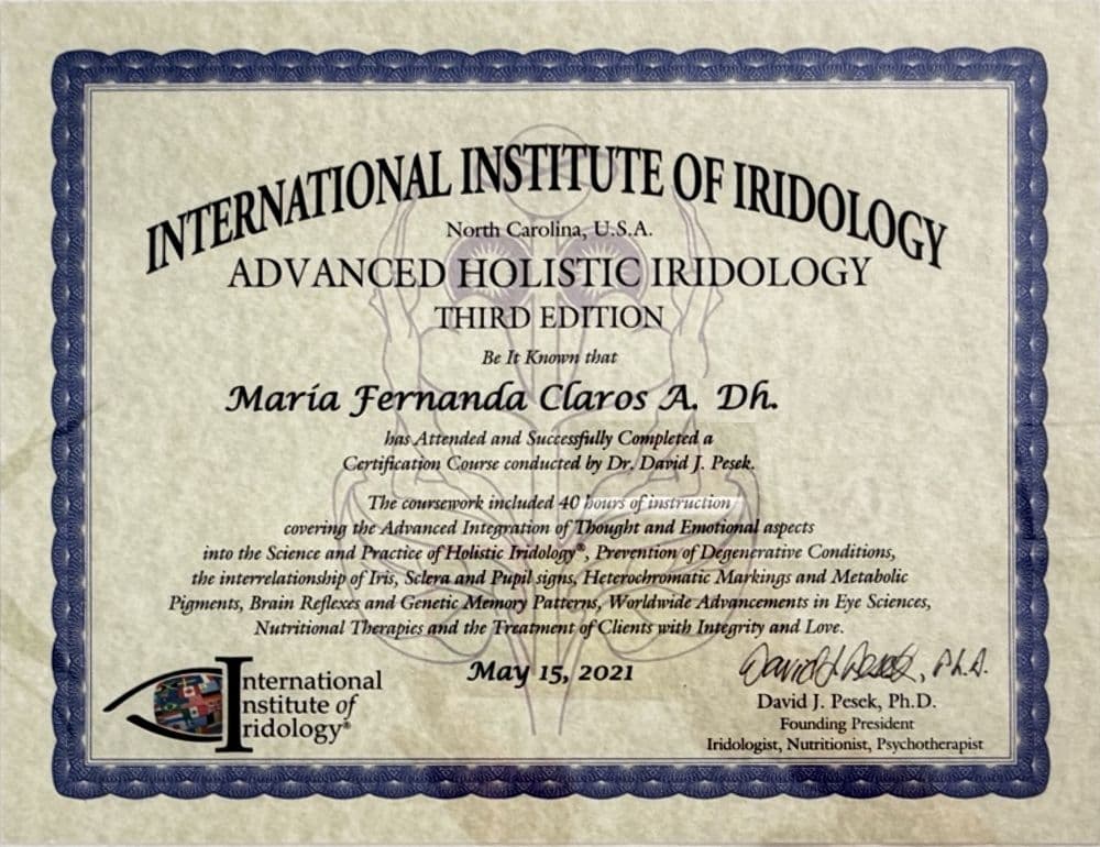 International Institute of Iridology · Advanced