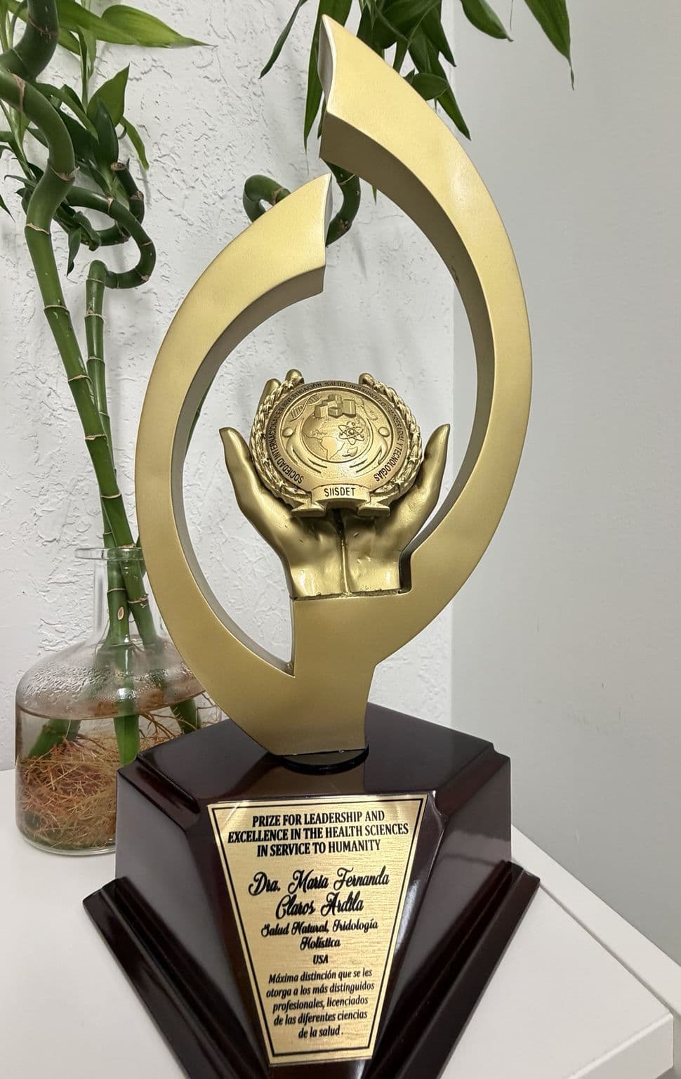 Trofeo del Premio al Liderazgo y la Excelencia