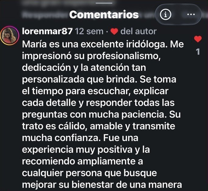 Comentario de @lorenmar87 en Instagram