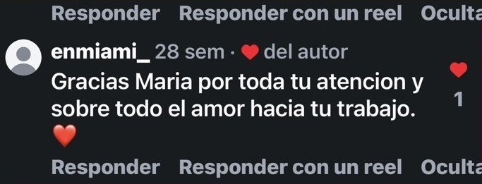 Comentario de @enmiami_ en Instagram